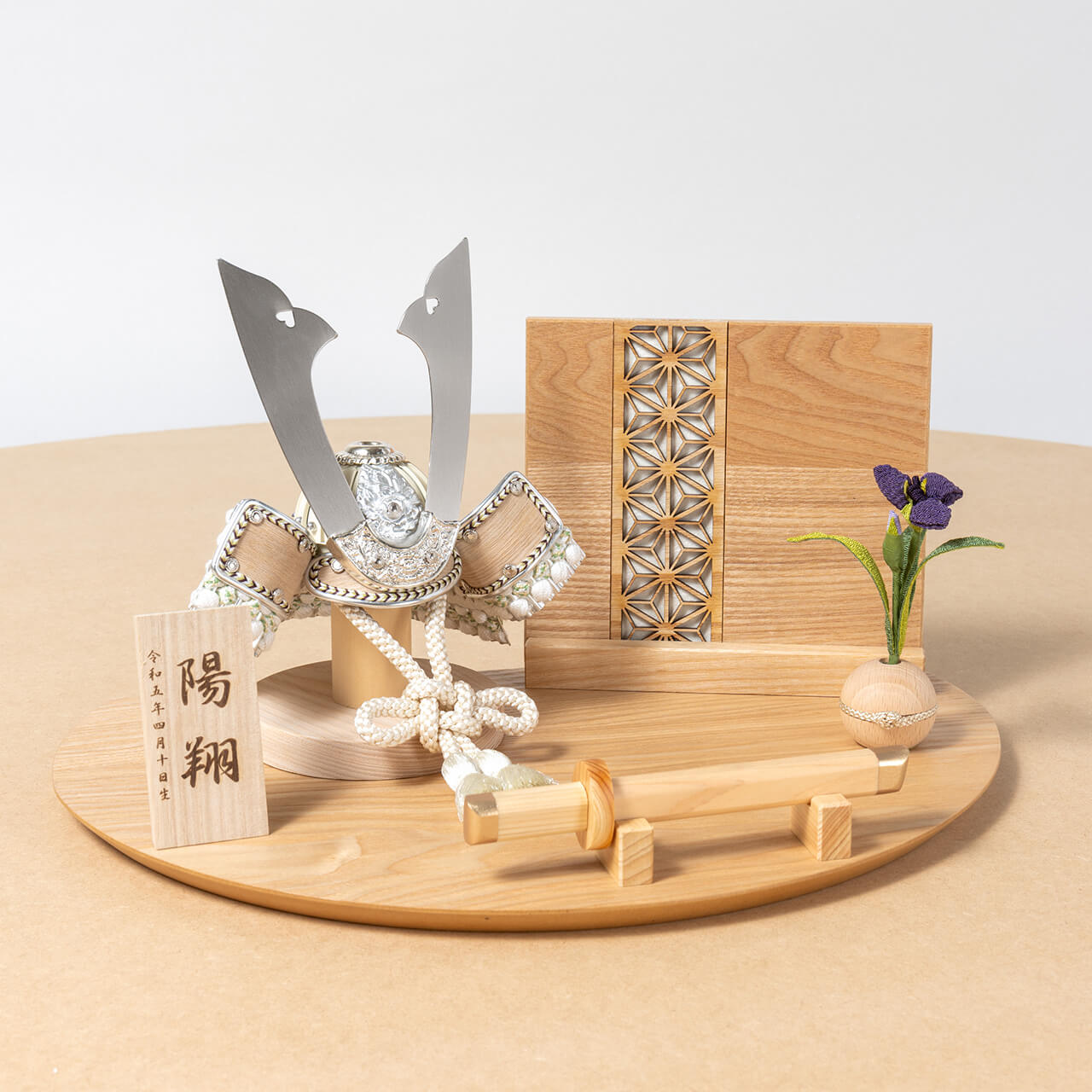 ことのオリジナル兜 ゆき 麻の葉 Nケース