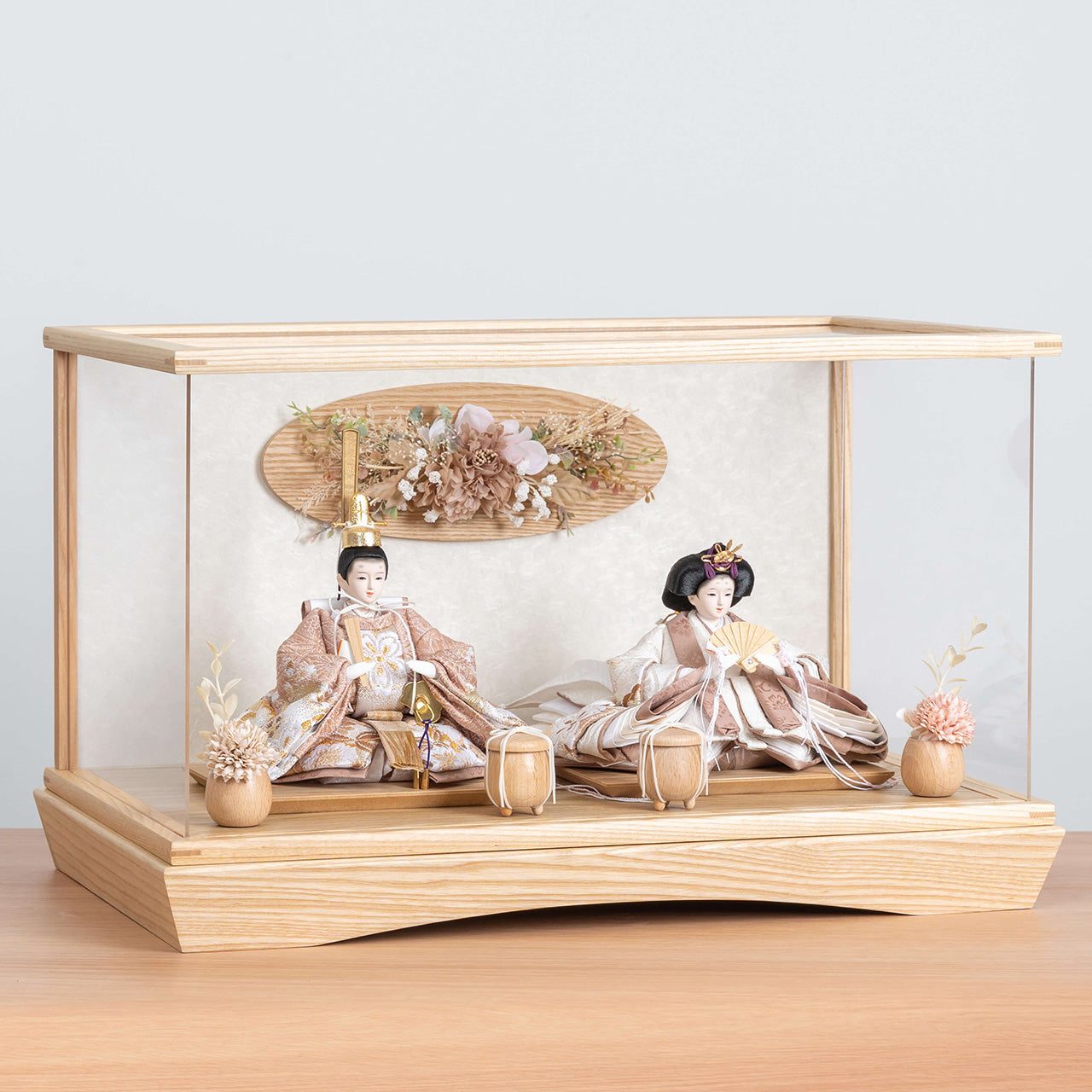 ことのひな人形 ほのか 華円ケース 駿河行燈付