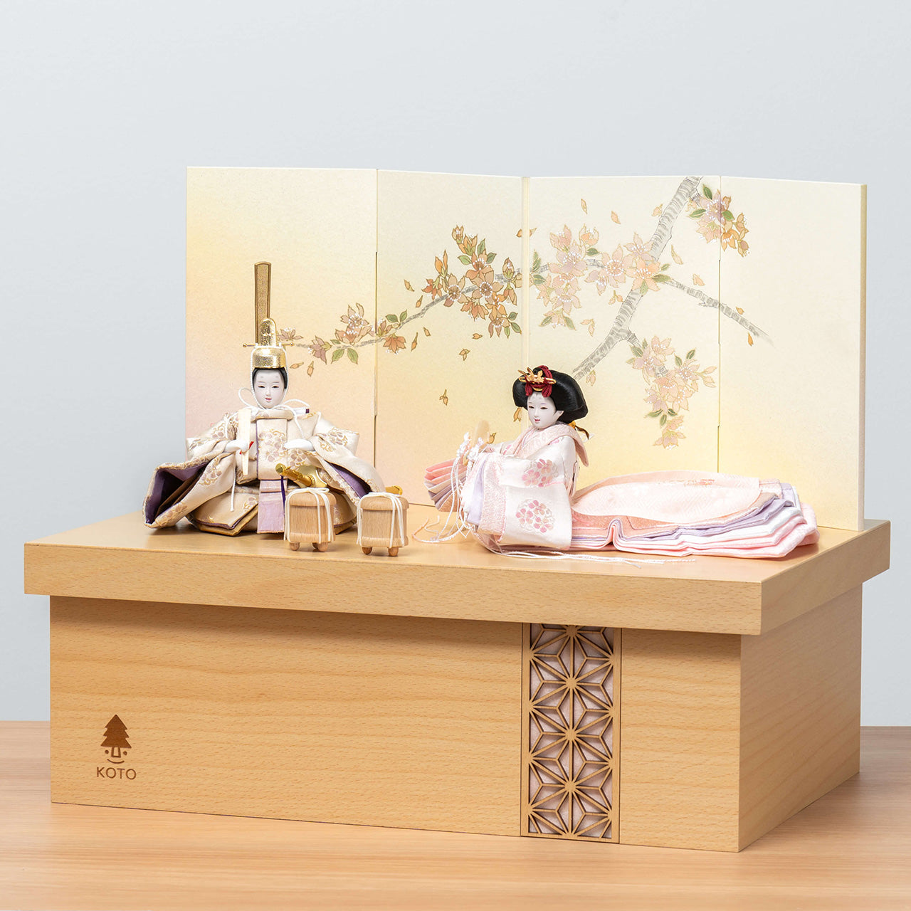 ことの平安ひな はな 手描桜収納