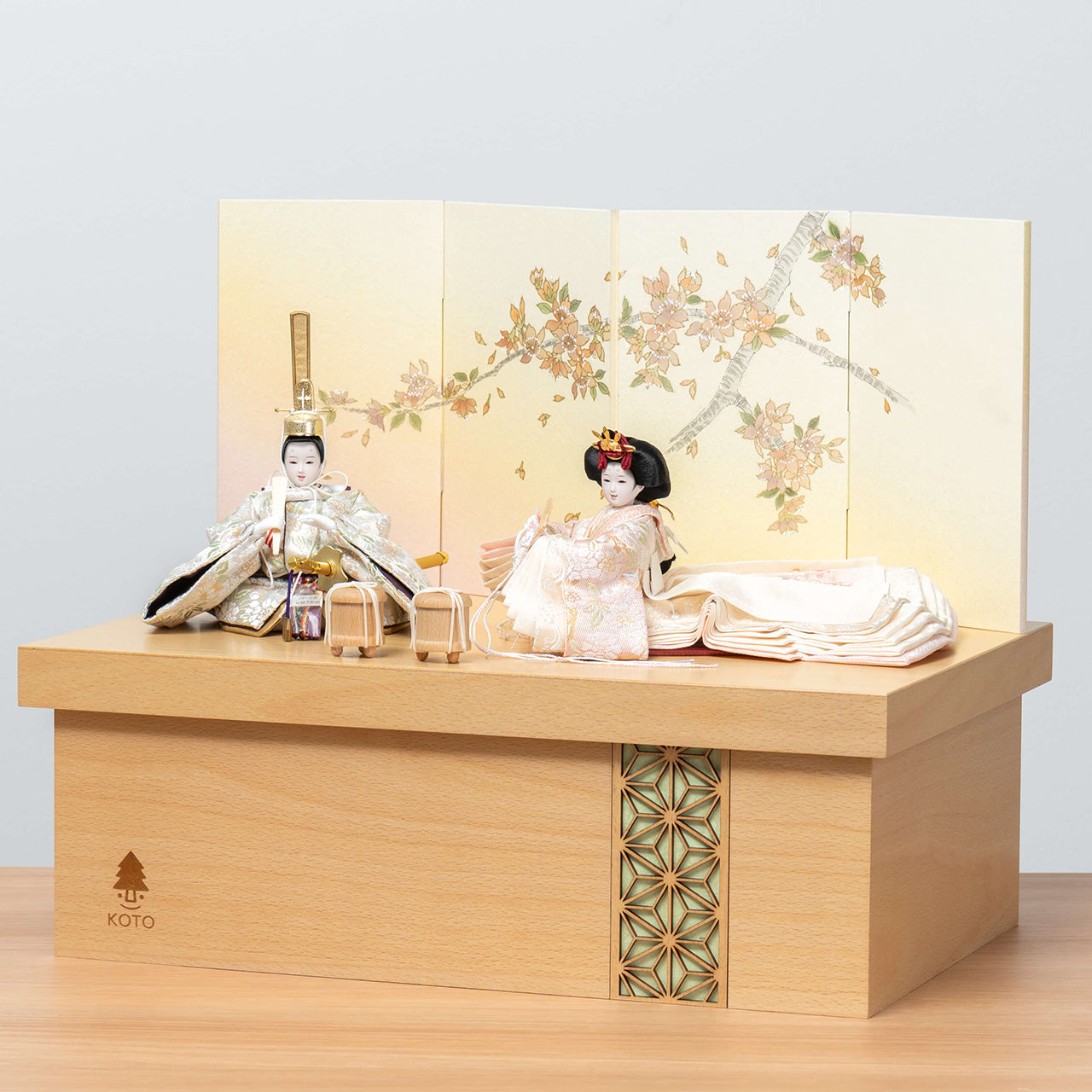 ことの平安ひな このは 手描桜収納