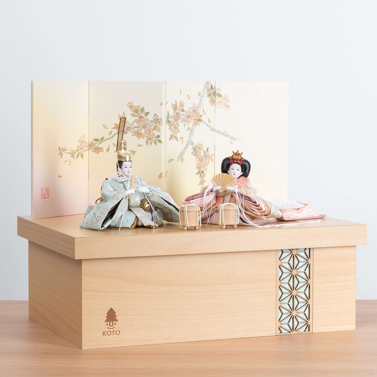 ことの平安ひな そら 手描桜収納