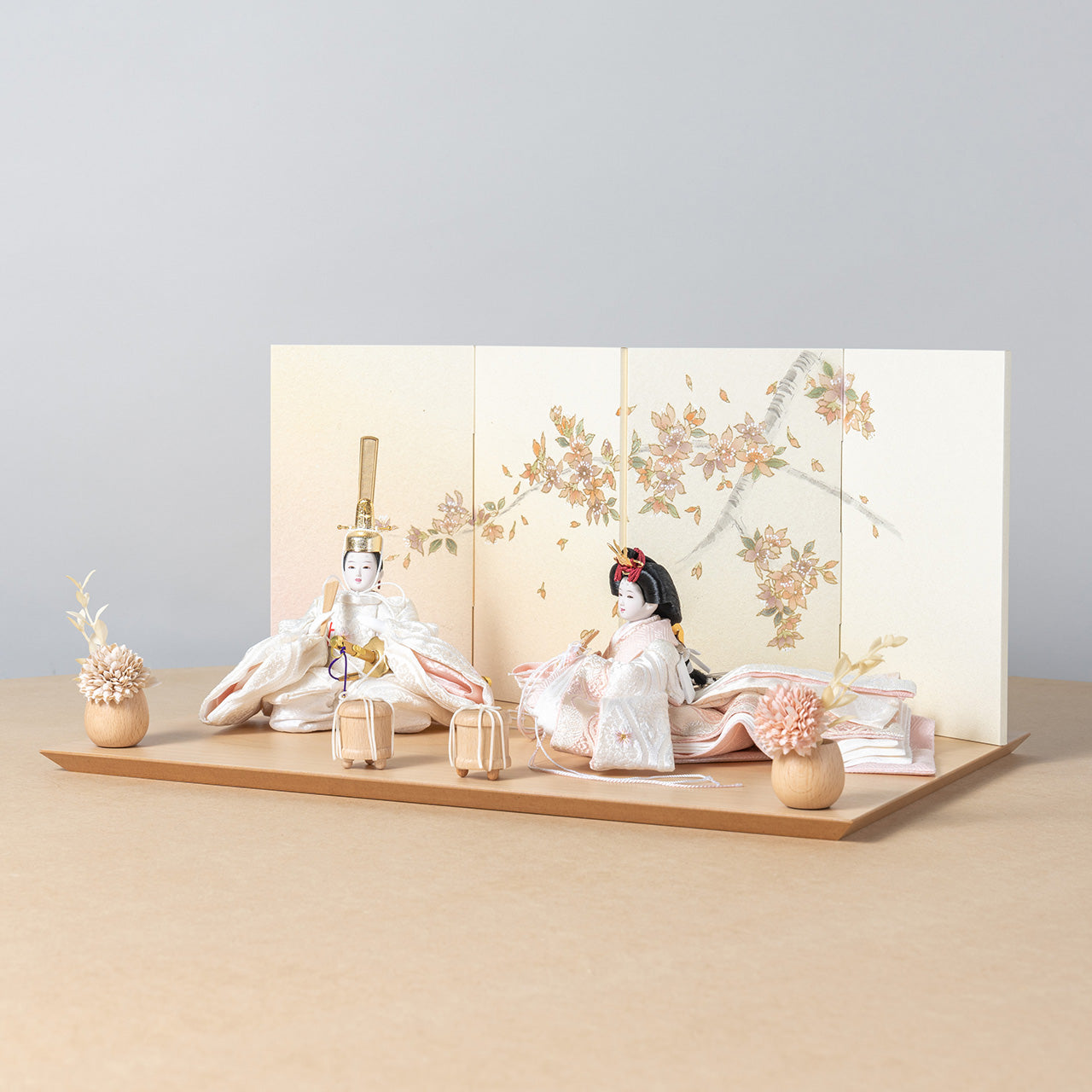 ことの平安ひな ゆき 手描桜 平台