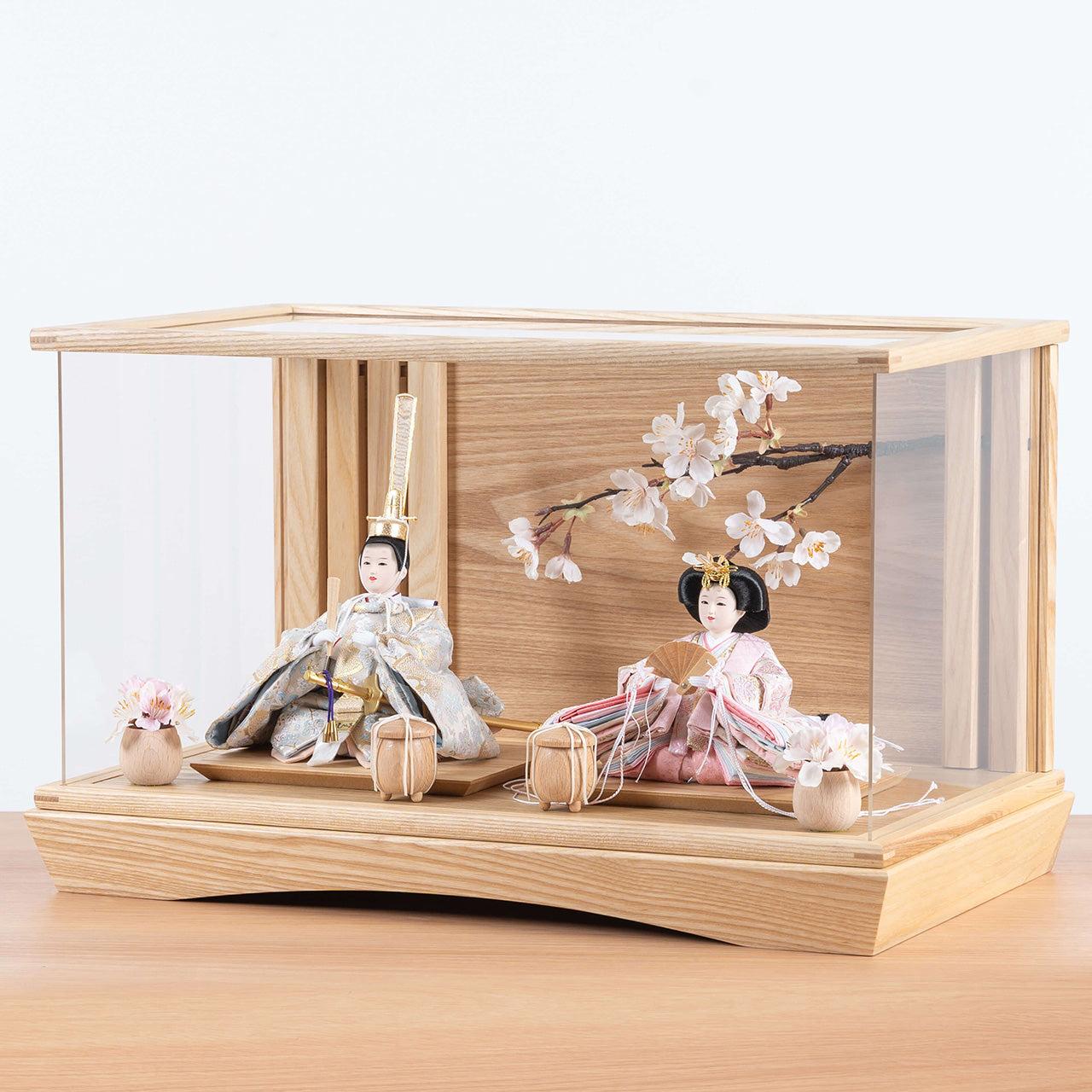 ことのひな人形 そら 桜円ケース