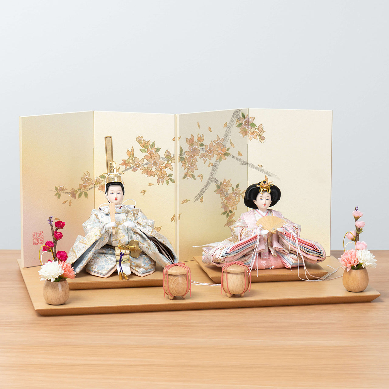 ことのひな人形 そら 手描桜平台