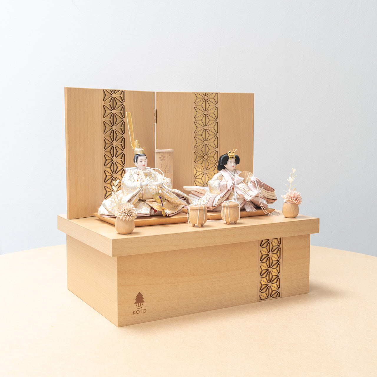 ことのひな人形 つき 麻の葉 収納