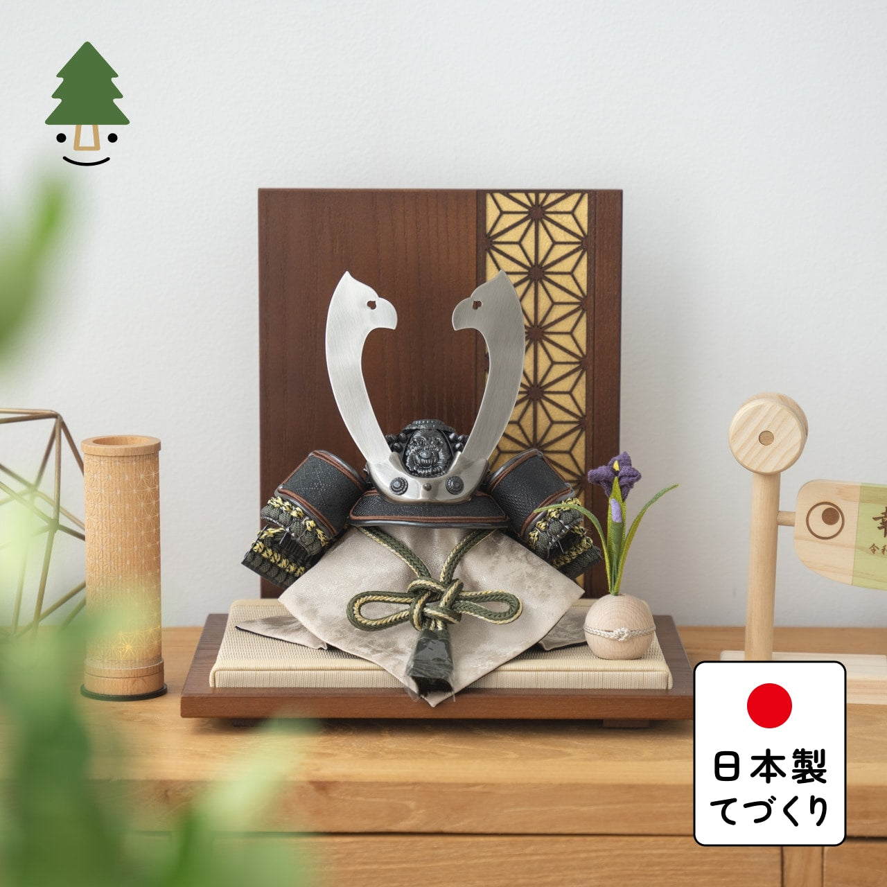 ことの兜 とも 衝立 麻の葉 B金