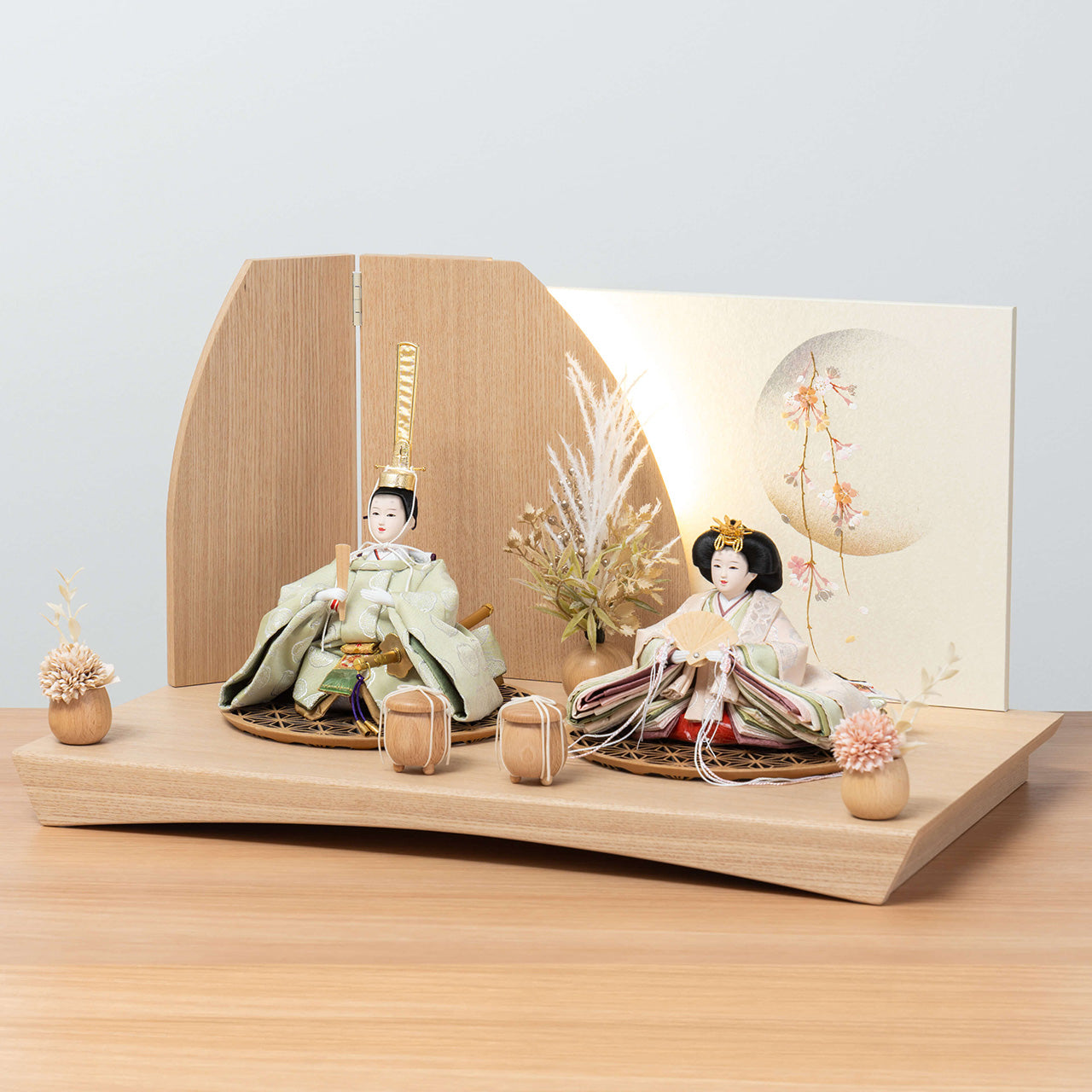 【早割】ことのひな人形　このは　灯平台　立花B付