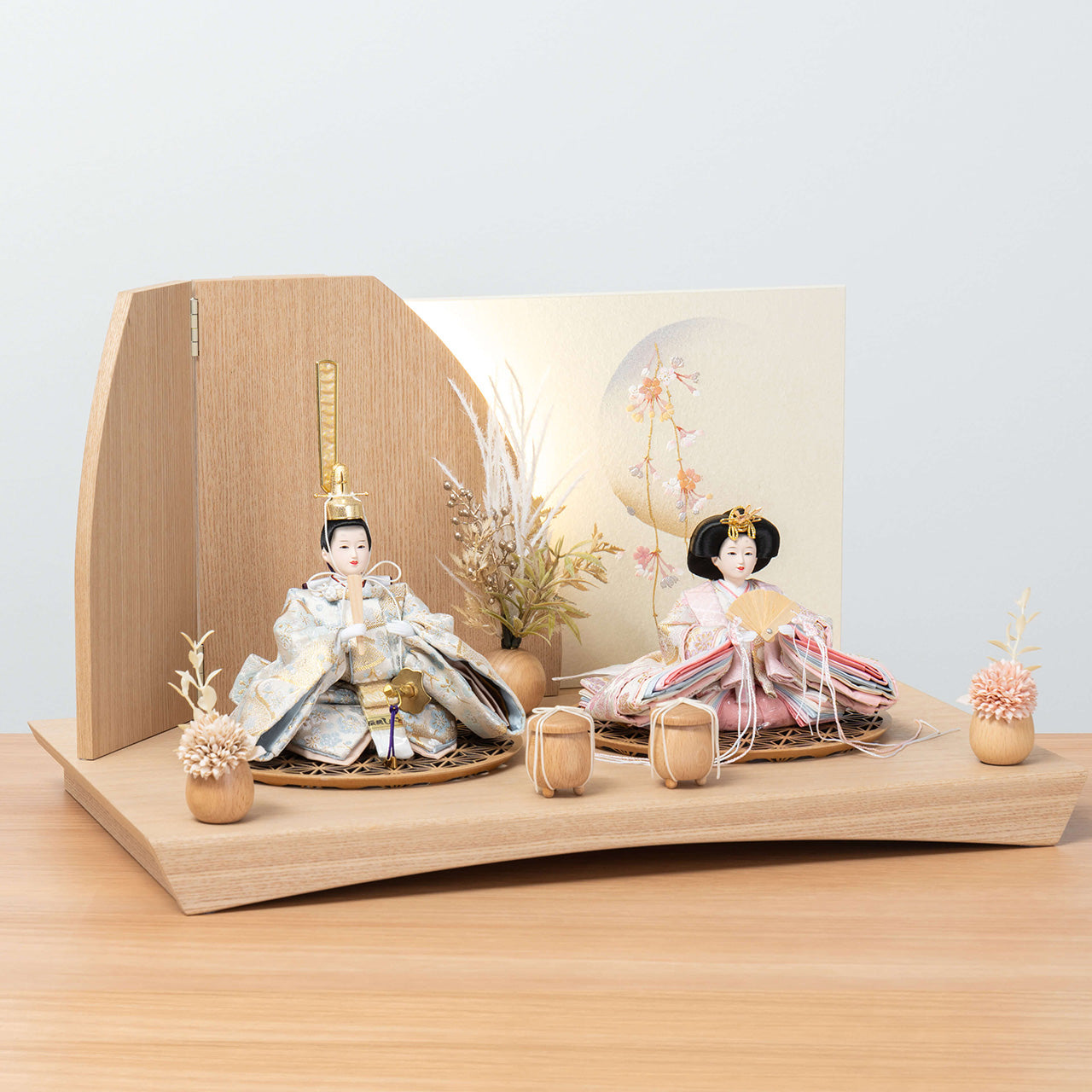 【早割】ことのひな人形　そら　灯平台　立花B付