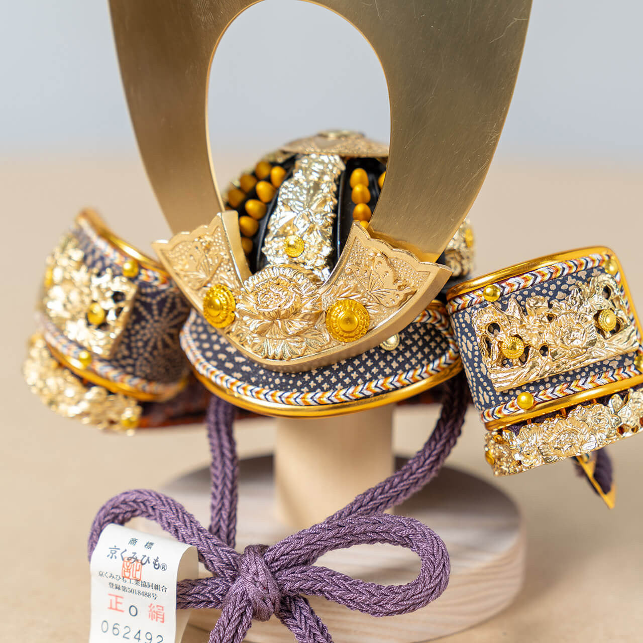 KOTO×悠雅コラボ兜　金大鍬　麻の葉　NB収納