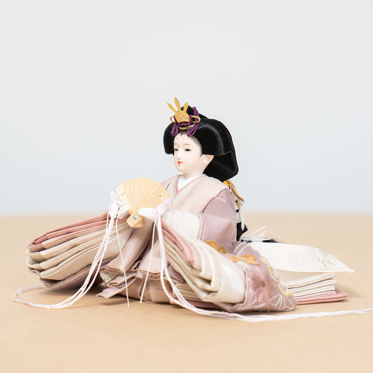ことのひな人形　ひかり　麻の葉平台　灯桜付