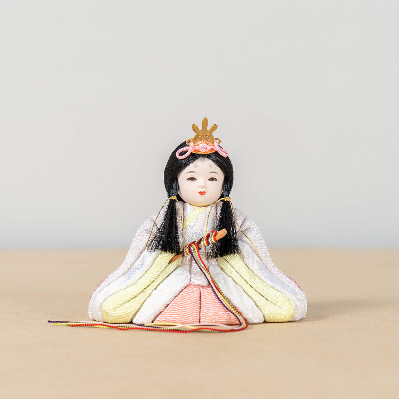 ことの木目込ひな　はな　麻の葉　平台
